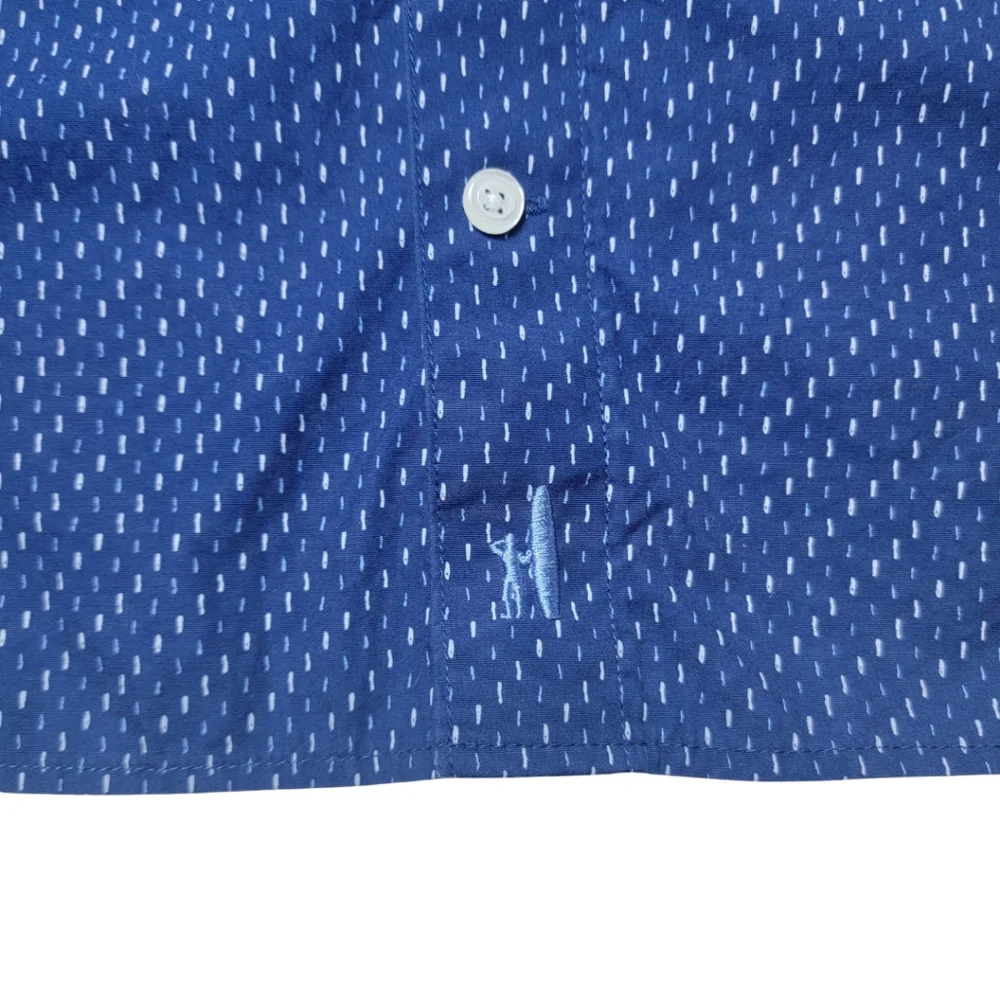 johnnie-O Hangin' Out Blue Short Sleeve Button Down Shirt - Picture 6 of 7